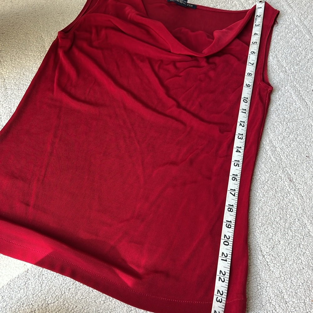 Boston Proper Elegant Ruby Red Sleeveless Top - image 7